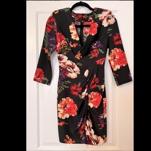 (NWOT)Zara flower print mini dress